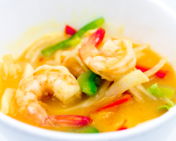 Image de W16 Curry de crevettes Thaï au lait de coco 